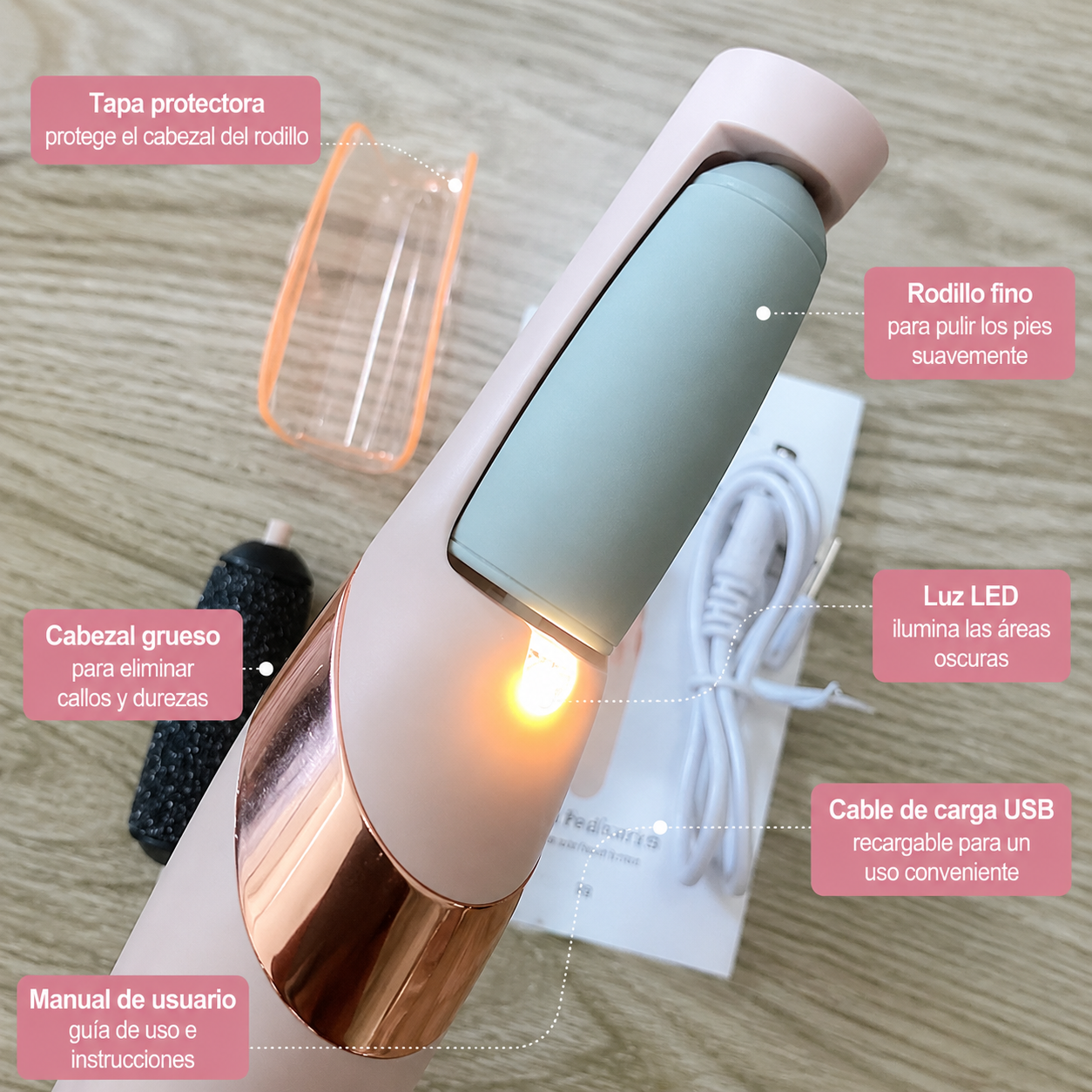 Removedor eléctrico de callos